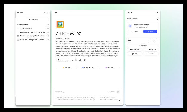NotebookLM 推出 “ Discover sources” 功能，输入主题系统自动搜集网络来源