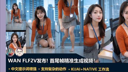 wan2.1 FLF2V震撼发布:首尾帧精准生成视频!ComfyUI K神+官方双实现教程