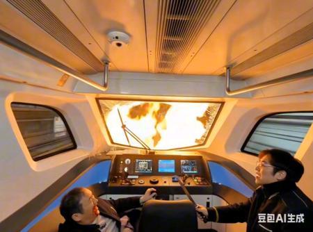 这是豆包生成的北京地铁3号线！