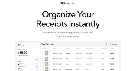AI记账神器ReceiptHero爆火：拍照秒变账单，95%识别率让手动记账成为历史